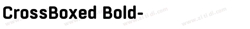 CrossBoxed Bold字体转换